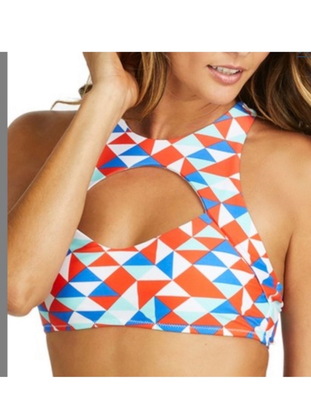 Raisins swimwear geometric bikini top